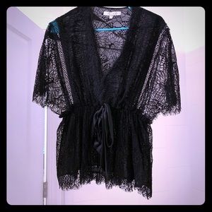 Alexis Black Lace Top